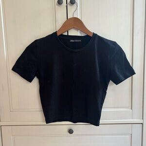 Zara Black Baby Tee